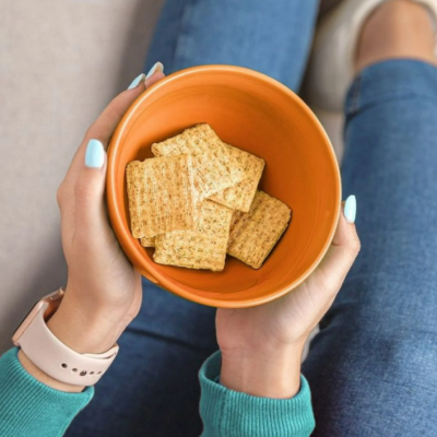 triscuit crackers in a bowl