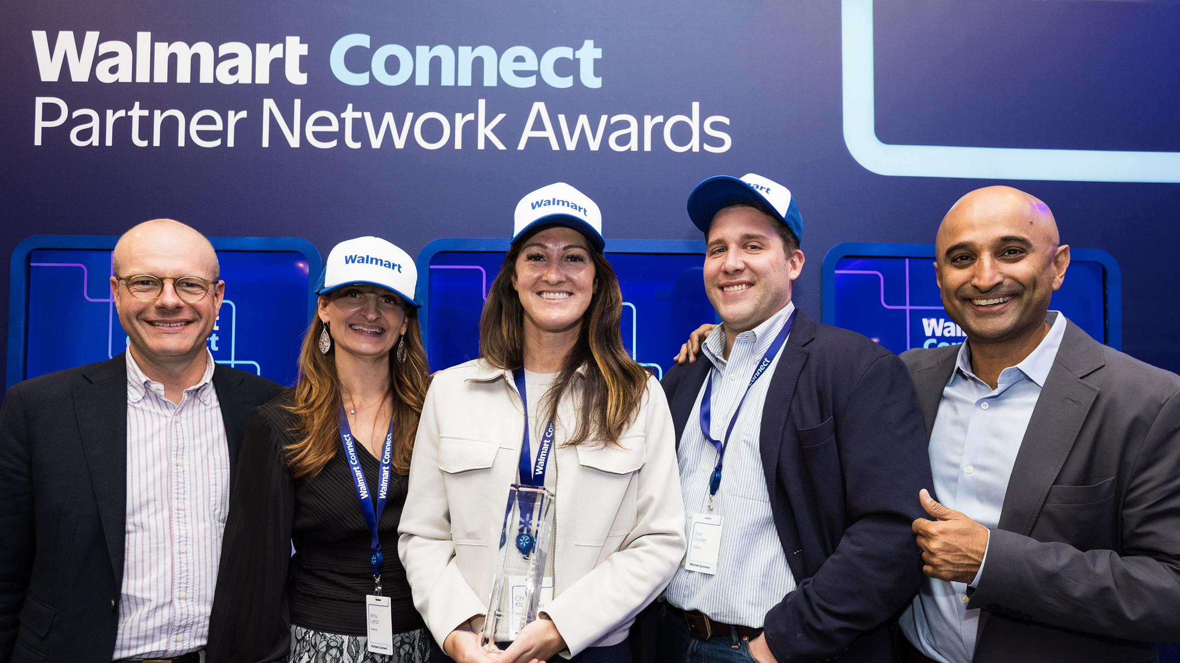 three women and two men